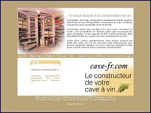 Aperu du site Cave-fr.com - constructeur caves  vin