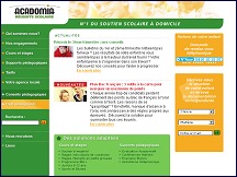 Aperu du site Acadomia - soutien scolaire  domicile