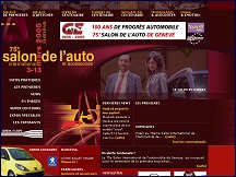 Aperçu du site Salon International de l'Automobile et accessoires à Genève