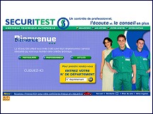 Aperçu du site Securitest.fr - réseau de contrôle technique automobile