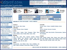 Aper�u du site Kelprof - annuaire des cours particuliers, annonces cours � domicile