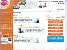 Aper�u du site Centraltest - tests psychom�triques en ligne