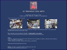 Aper�u du site LeTriangleDesArts.com - beaux-arts, fabricant de ch�ssis, cadres et moulures