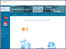 Aperçu du site SGA - solutions de gestion physique et numérique des archives d'entreprises