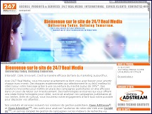 Aperu du site 24/7 Real Media - marketing et technologie interactifs