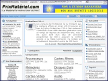 Aperçu du site PrixMateriel.com - comparateur et guide d'achat du matériel informatique