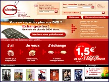 Aperu du site Cintroc.com - change de DVD  volont sur abonnement