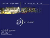 Aperçu du site Minerve Intérim - spécialiste du personnel tertiaire de haut niveau