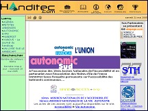 Aperçu du site Handitec - le site de la personne handicapée