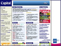 Aperçu du site Capital - magazine de presse économique grand public