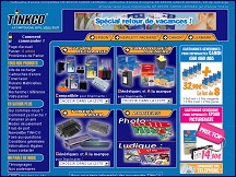 Aperçu du site Tinkco - cartouches encre toner laser, originales ou compatibles