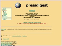 Aperçu du site Pressdigest - revue de presse multilingue et internationale
