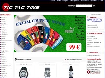 Aper�u du site Tictactime.com - sp�cialiste des montres, toutes les grandes marques