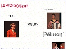 Aperçu du site Les AccordéONiaques: spectacle musical burlesque interactif