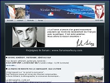 Aperu du site Nicolas Sarkozy - site non officiel consacr au prsident de l'UMP
