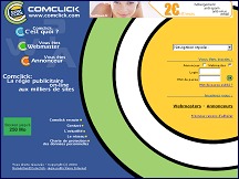 Aper�u du site Comclick, r�gie publicitaire, programme d'affiliation et banniere publicitaire