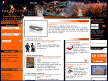 Aperçu du site Fan Avenue - galerie virtuelle des fans de sport, de musique