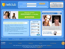 Aperçu du site NetClub - pour faciliter les vraies rencontres