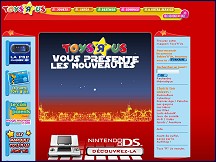 Aperu du site Toys R Us - les monde des enfants, jeux et jouets