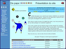 Aperu du site Dispapa - trouvez la rponse aux questions des enfants