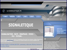 Aperu du site La-Signaletique.fr - signaletique et signalisation, promotion et publicit