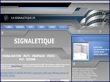 Aperçu du site La-Signaletique.fr - signaletique et signalisation, promotion et publicité