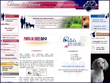 Aperu du site Chiens de France - Union des leveurs de chiens de race