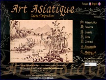 Aper�u du site Art Asiatique - galerie sp�cialis�e dans l'art asiatique � Marseille