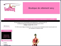 Aperçu du site Tootzy - boutique de vêtement sexy