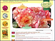Aperçu du site Jardinexpress.fr - livraison de fleurs et plantes à domicile