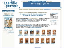 Aperu du site La France Pittoresque - magazine d'histoire et de gnalogie