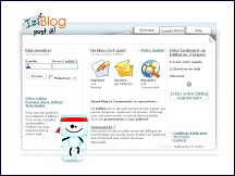 Aperu du site IziBlog - crez votre propre blog bas sur LiveJournal