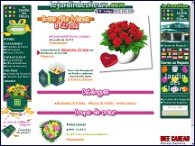 Aperu du site Lejardindesfleurs.com - Fleurs & cadeaux sur internet