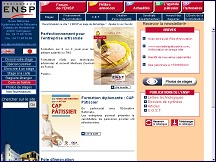 Aperçu du site ENSP - Ecole Nationale Supérieure de la Pâtisserie