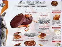 Aperu du site Marie-Claude Dutscher - chocolats d'exception dans le respect des traditions