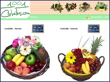Aperçu du site 1001 Corbeilles - corbeilles gourmandes de fruits et légumes