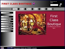 Aperu du site First Class Boutique - offrez les grandes marques de Paris