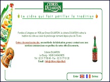 Aperçu du site Cidres-dujardin - cidre qui fait pétiller la tradition