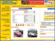 Aperu du site Onlycar - voitures d'occasion - achat et vente