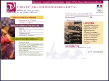 Aper�u du site Onivins.fr - Office National Interprofessionnel des Vins