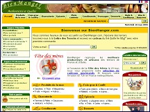 Aperçu du site Bien Manger - produits du terroir et gastronomie franco-italienne