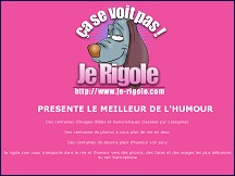 Aperçu du site Je Rigole - centaines d'images drôles et humoristiques classées par catégories