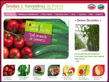 Aperu du site Le site des producteurs de Tomates et Concombres de France