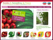 Aperçu du site Le site des producteurs de Tomates et Concombres de France