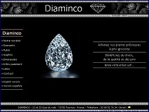 Aperu du site Diaminco.com - vente de diamants, rubis, saphirs et meraudes