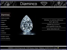 Aperçu du site Diaminco.com - vente de diamants, rubis, saphirs et émeraudes
