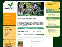 Aper�u du site Center Parcs - un grand bol d'air pur en Sologne, en Normandie ou dans l'Aisne