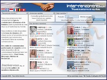 Aperçu du site Inter Rencontres - trouvez la personne de vos rêves