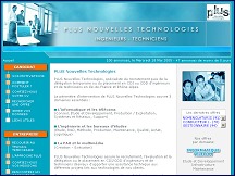 Aperçu du site PLUS Nouvelles Technologies - intérim informatique, électronique, télécoms