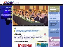 Aperu du site SNAV - Syndicat National des Agences de Voyage